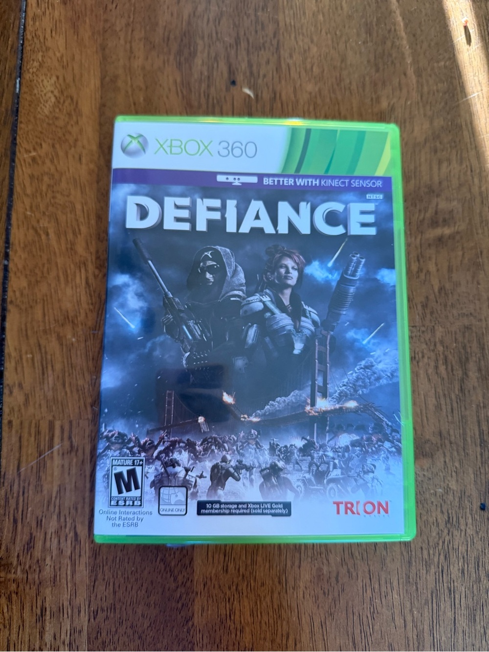 Defiance (Xbox 360) Video Game - Trion - Green Case